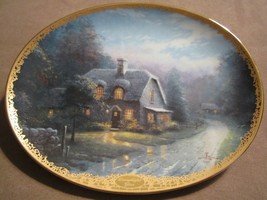 Lamplight Glen Collector Plate Thomas Kinkade Lamplight Village - $19.99