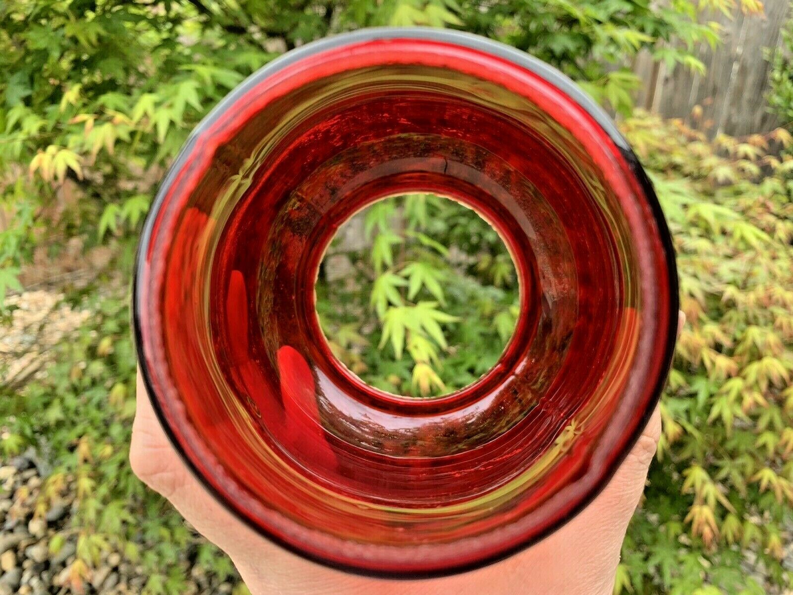 Antique Lantern Red Glass Globe Only Old and 50 similar items