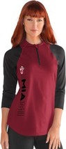 G-iii Sports Nba Miami Heat Women&#39;s Zip It Up 3/4 Sleeve Tee, Small, Red - $14.84