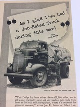 WWII 1945 New Dodge Trucks Big trucks. Farm Trucks Print Ad Please Buy W... - $18.05