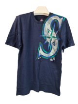 Majestic Athletic Youth Seattle Mariners Pinstripe Illusion T-Shirt NAVY... - $12.86
