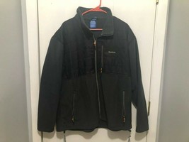 Reebok Men&#39;s Fleece Full Zip Jacket Sz 2XL Black w/ Zippered Pockets - $18.80