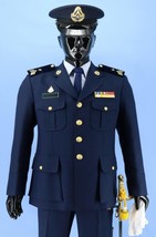 Royal Thai Air Force Shirt Pants Rank Badge Sword Blue Uniform Thailand - $950.00