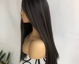  High quality 24 inch Layered highlights human hair Jewish wig 4x4 silk base top - $1,870.00