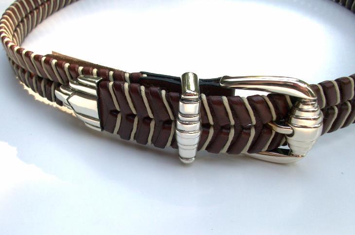 Men’s Burberry Belt Icon Stripe Seatbelt Belt - Made In Italy Size 90
