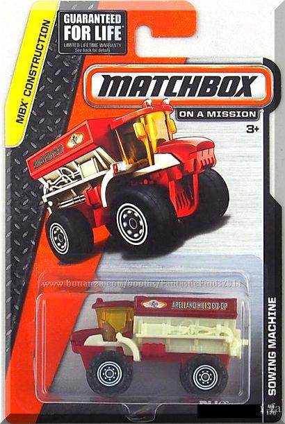 Matchbox - Sowing Machine: MBX Construction #44/120 (2015) *White