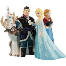 Walt Disney Frozen Movie Main Cast of 5 Ceramic Salt and Pepper Shakers Set NEW - $38.69