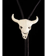 WiId West Bolo - Vintage White metal Skull - Cowboy neck tie - great ame... - $95.00