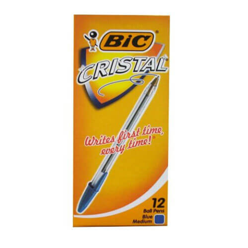  BIC Cristal Original 1.0 mm Ball Pen Pack of 50 : Rollerball  Pens : Office Products