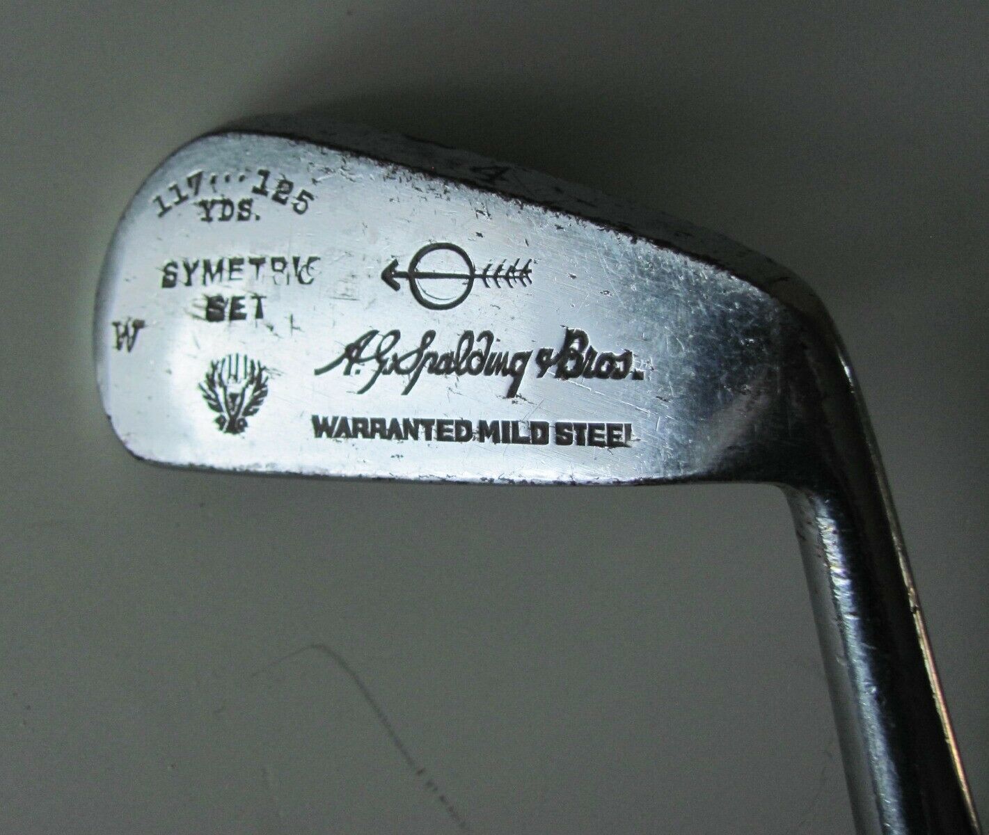 A.G. Spalding Bros. Symetric Set Mild Steel 11 Putter RH Leather