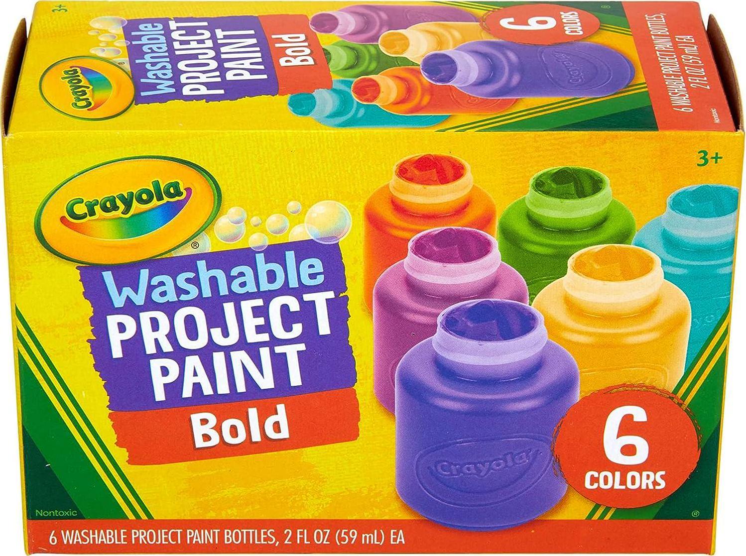 Crayola Washable Paint (12ct), Paint Set for Kids, Nontoxic Paint, Kids  Craft Supplies, for Classrooms, Assorted Colors, 16 Oz