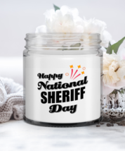 Funny Sheriff Candle - Happy National Day - 9 oz Candle Gifts For Co-Workers  - $19.95