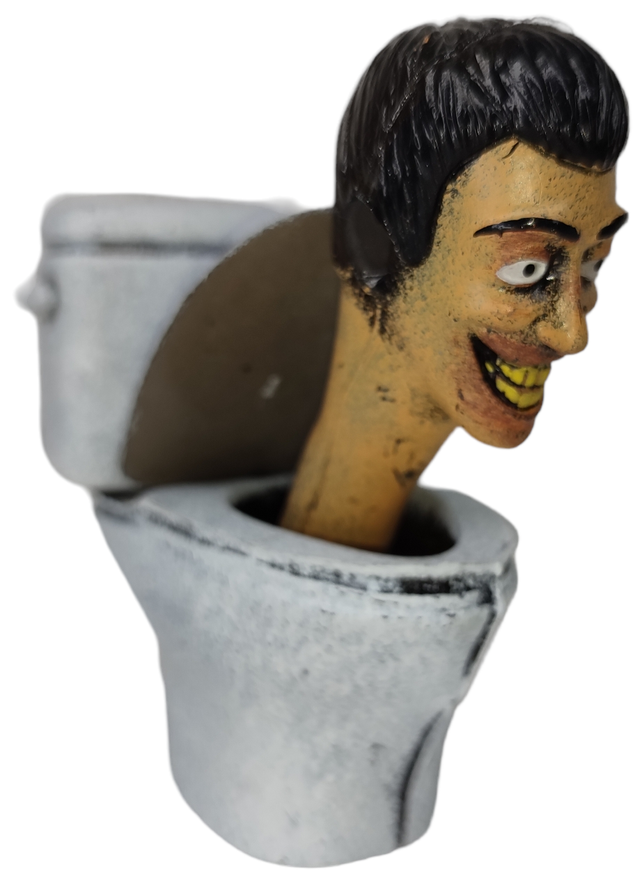 Skibidi Toilet giant 8 hard plastic mexican toy figure WC
