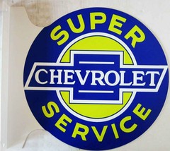 Super Chevrolet Service Flange Sign 12&quot; Diameter - $79.95