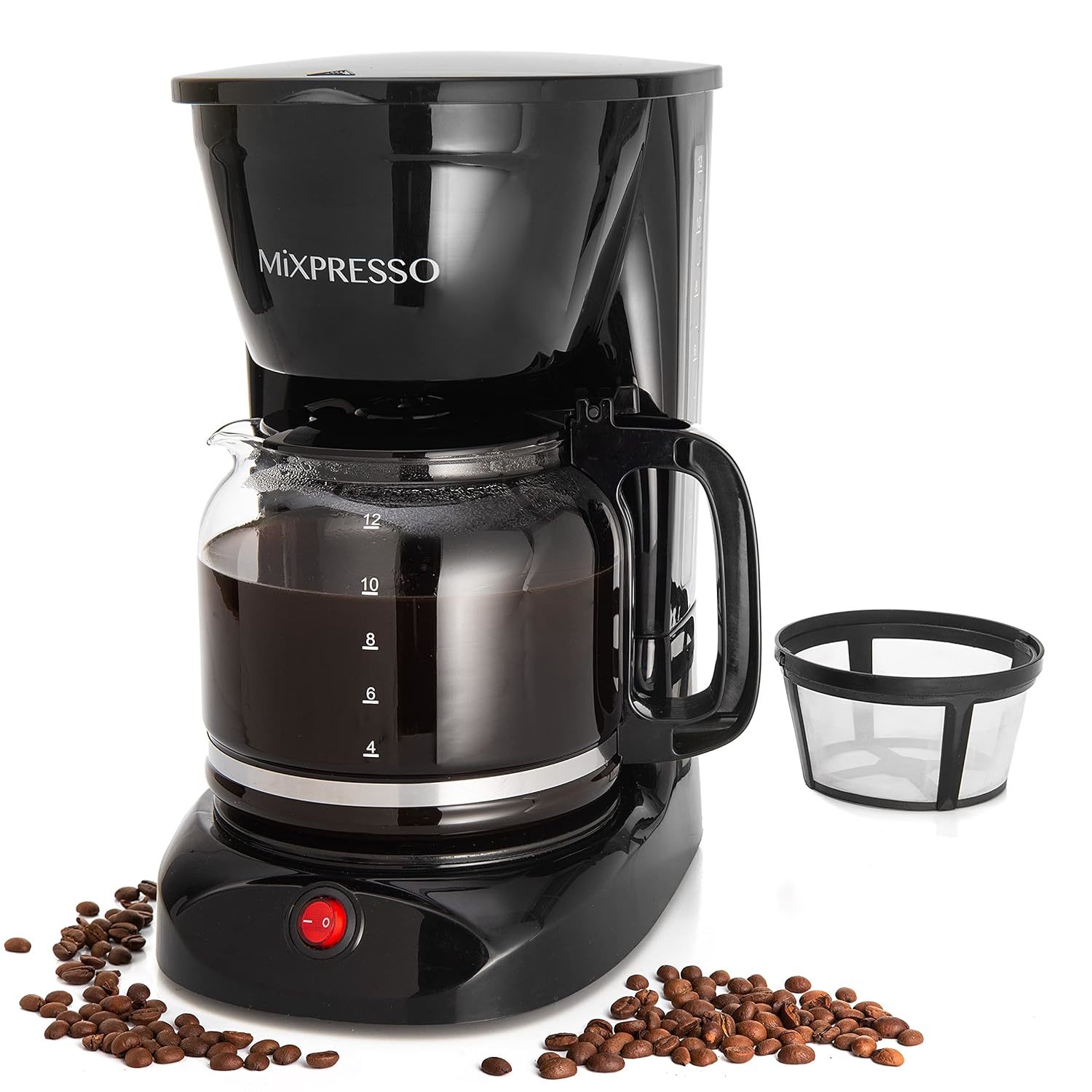 Westinghouse 220-volts Digital Programmable Coffee Maker with Permanent  Fiter and Hot Plate