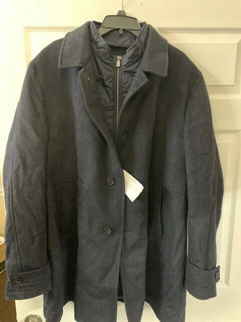 Corneliani Men's ID Wool Top Coat , Navy , Size 58R (48 US) - Suits ...