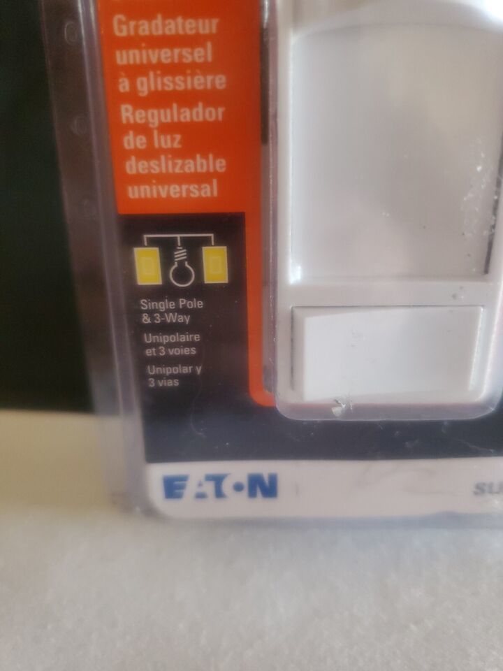 HALO LED Universal Slide Dimmer White Single Pole and ThreeWay SUL06P