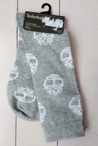 TIMBERLAND Comfort Cotton Blend Socks Grey / White Size 9-12 FREE SHIPPING - $69.27