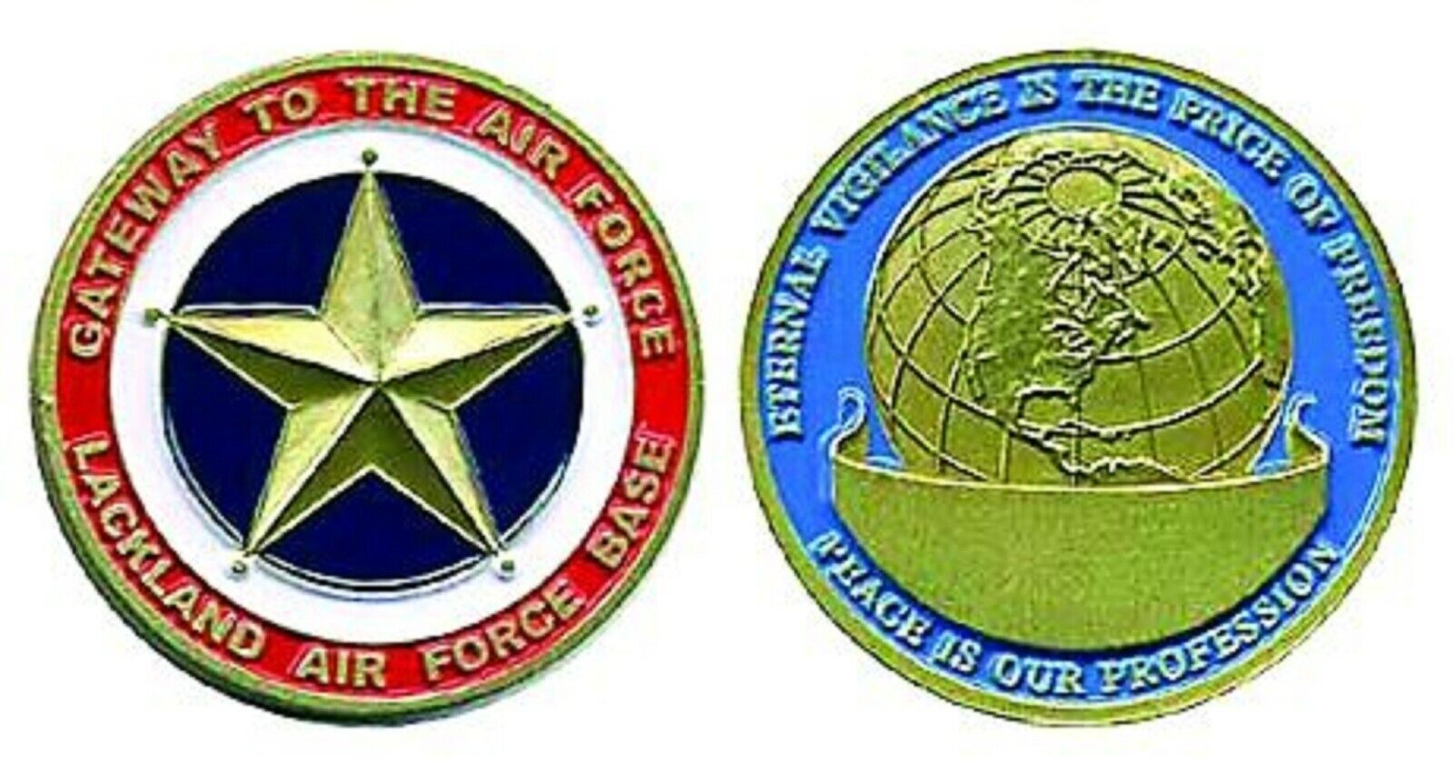 LACKLAND AIR FORCE BASE GATEWAY TO THE AIR FORCE CHALLENGE COIN ...