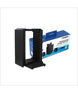 Dobe PS4 Console Stand with Game Disc Storage Tower Black for Sony PlayS... - $27.43