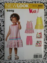 New Look 6691 Toddler Summer Clothes Pattern Size 1/2-4 NEW - $7.56