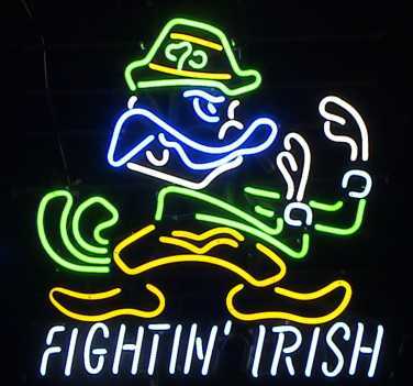 Primary image for NCAA Notre Dame Fighting Irish College Beer Bar Neon Sign 36" x 36"