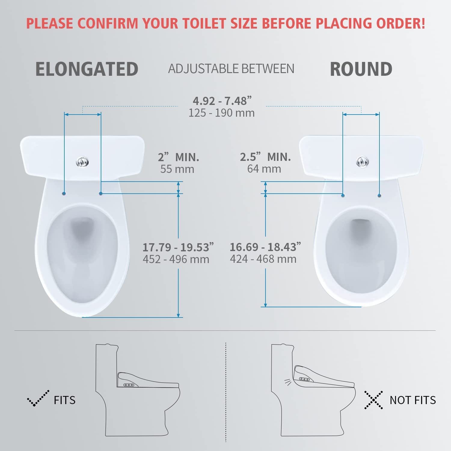 B011 Elongated Led Light Electric Bidet Toilet Seat Heated Toilet