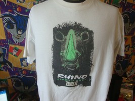 Vintage 90s Zebco Rhino Fishing Glow Tip Rods  T Shirt XL  - $36.22