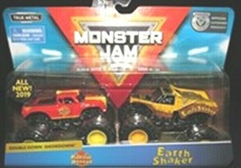 Monster Jam, Official Radical Rescue vs. Earth Shaker Die-Cast Monster  Trucks, 1:64 Scale, 2 Pack