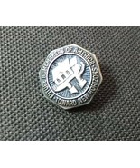 Vintage Lapel Pin Pewter Color 5/8&quot; Octagon FHA Future Homemakers Of Ame... - $4.46