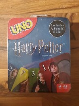 Harry Potter UNO Card Game Mattel Collectible Metal Tin - $18.69