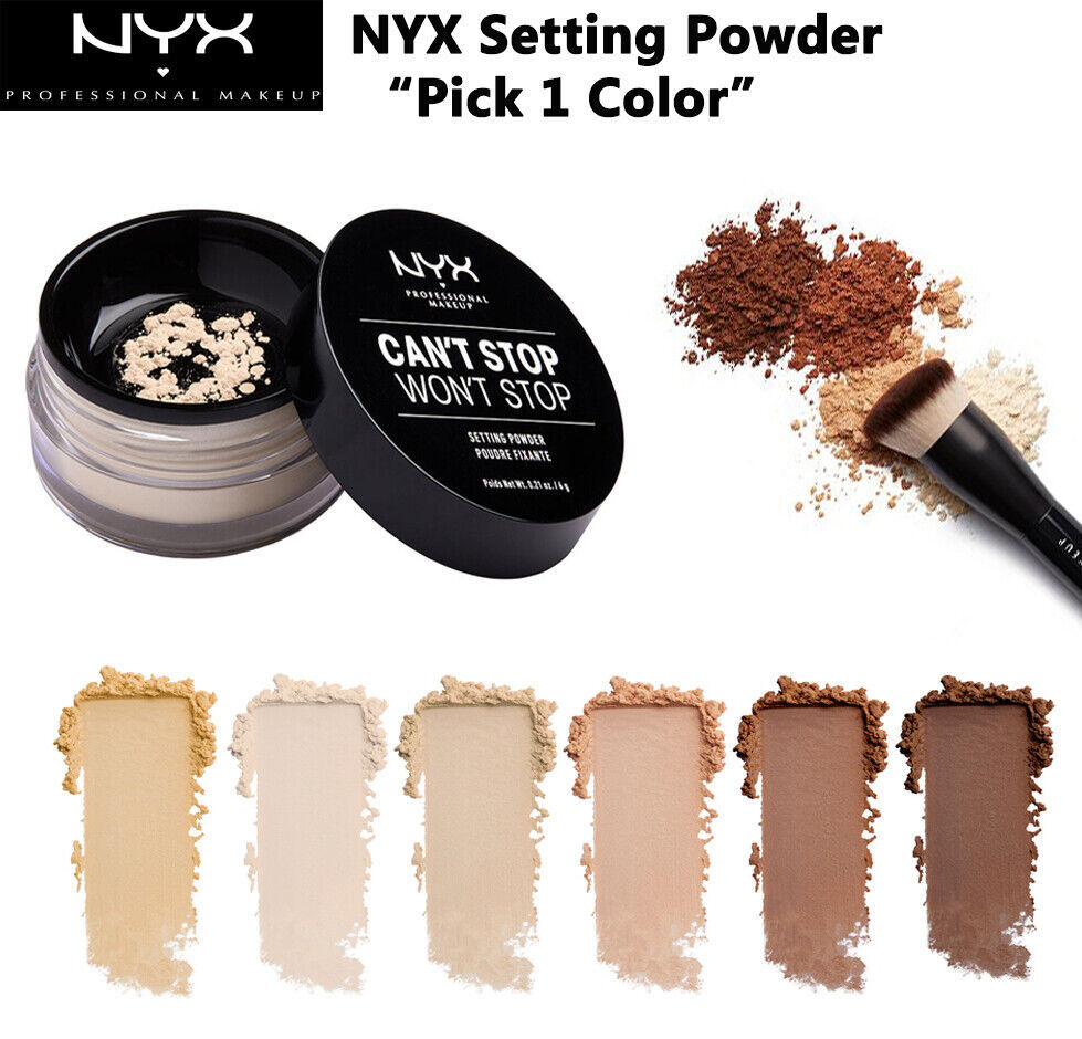 Primary image for NYX Can't Stop Won't Stop Setting Finish Powder "CSWSSP" "Pick Your 1 Color"