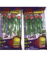 SHIP SAME DAY-2 Pk Of 4-Zombie Lollipop Finger Sour Apple Halloween Part... - $11.76