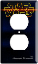 STAR WARS DARK BLUE DEEP SPACE OUTLET WALL PLATE LORD VADER MAN CAVE TV ... - $11.99