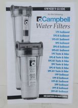 Campbell Water Filter 1PS Commercial Residential Sediment 3/4 Inch Cold Water image 6