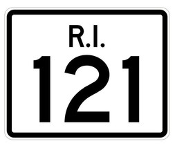 Rhode Island State Road 121 Sticker R4255 Highway Sign Road Sign Decal - $1.45+