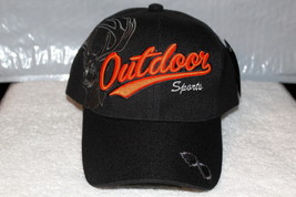 Deer Outdoor Sports Hunt Hunting Hunter Outdoor Baseball Cap ( Black ) - $11.65