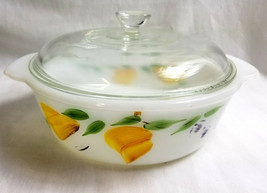 Anchor Hocking Fire-King Casserole Serving Bowl with Lid 2Qt White - $32.95