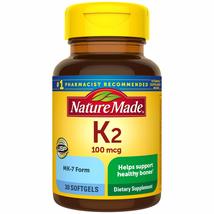 Nature Made Vitamin K2 100 mcg Softgels 30 (3) (Packaging May Vary)