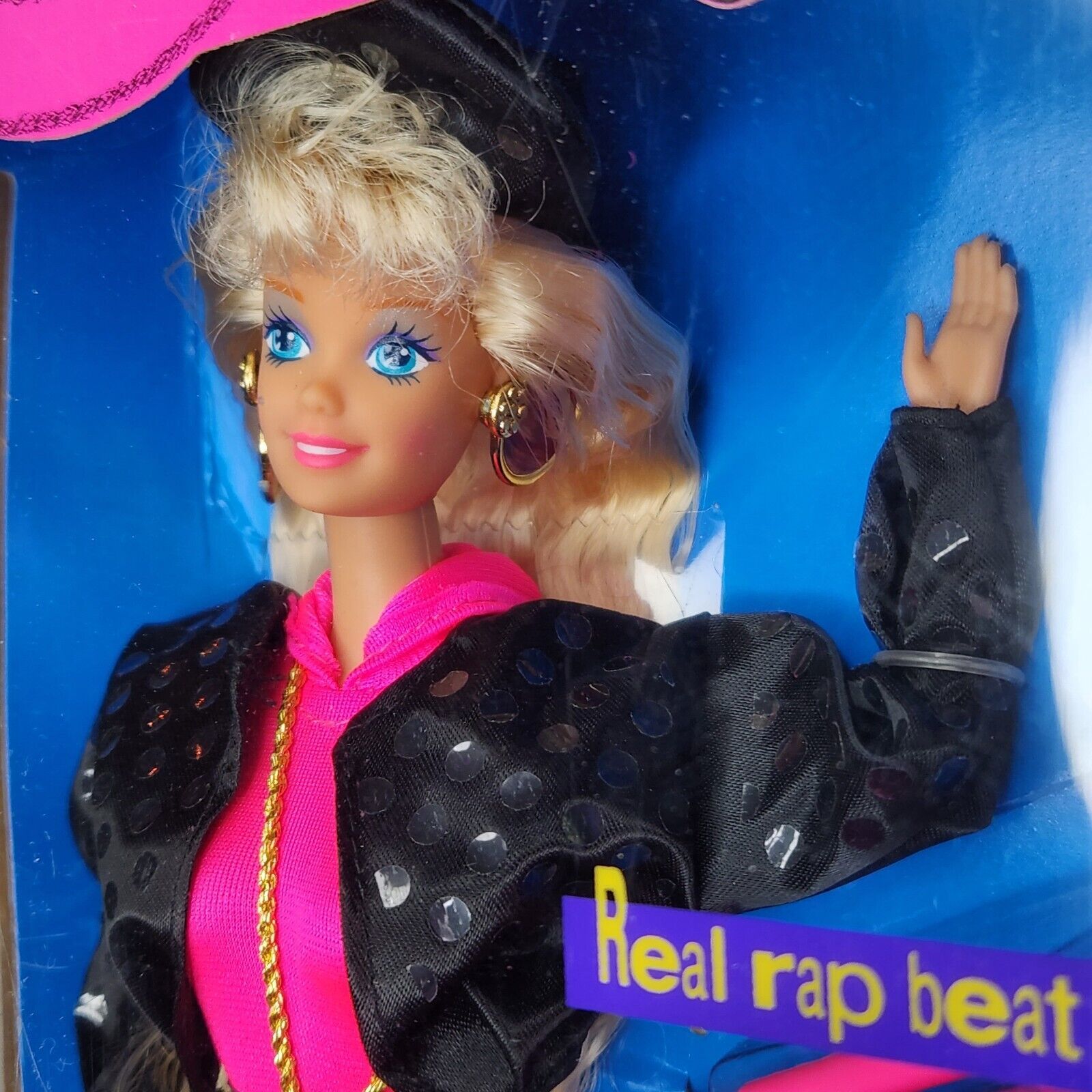 VINTAGE 1991 RAPPIN ROCKIN RAP BARBIE DOLL MATTEL ORIGINAL BOX # 3248  BOOMBOX