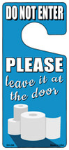 Leave It At The Door Novelty Metal Door Hanger - $18.95