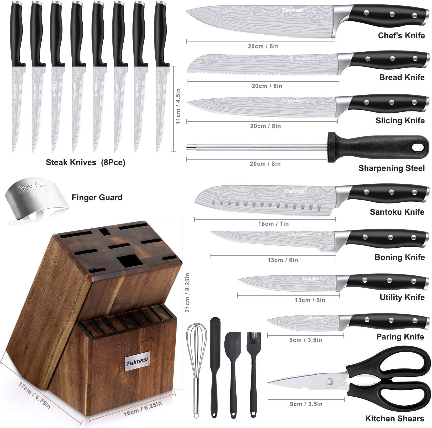 Utoplike in-Drawer Knife Block Bamboo Kitchen Knife Drawer Organizer,Large  Handle Steak Knife Holder Without Knives, fit for 12 Knives and 1  Sharpening Steel 12 Knife Organizer 