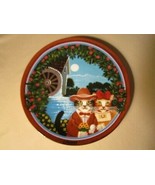 DOWN BY OLD MILL STREAM Cat collector plate UNCLE TAD&#39;S GOLDEN OLDIES T ... - $29.99