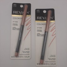 SET OF 2-Revlon Colorstay Lip Liner 685 NATURAL, Full Sz, .01oz, New, Ca... - $16.03