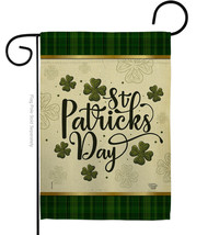 Tartan St Patricks Garden Flag Patrick 13 X18.5 Double-Sided House Banner - $19.97