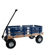 HEAVY DUTY LOADMASTER BLUE WAGON - Beach Garden Utility Cart AMISH MADE ... - $389.97