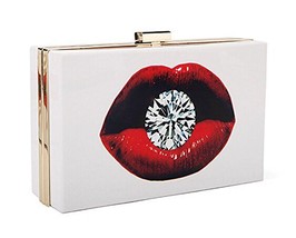 [Sexy Lips] Creative Acrylic Clutch Handbags Fashion Evening Bags Party Bag image 2