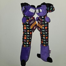 NWT 2 Purple Witch Plush Squeaky Dog Toys Lot 12&quot; Long Multipet - $15.79