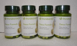 Four Pack: Nu skin Nuskin Pharmanex Detox Formula 60 capsules SEALED x4 - $120.00