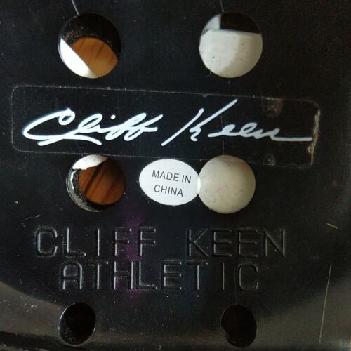 Cliff Keen E58 Signature Wrestling Headgear Color Black White VGUC